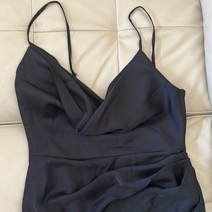 Black Cocktail dress cowl neck line